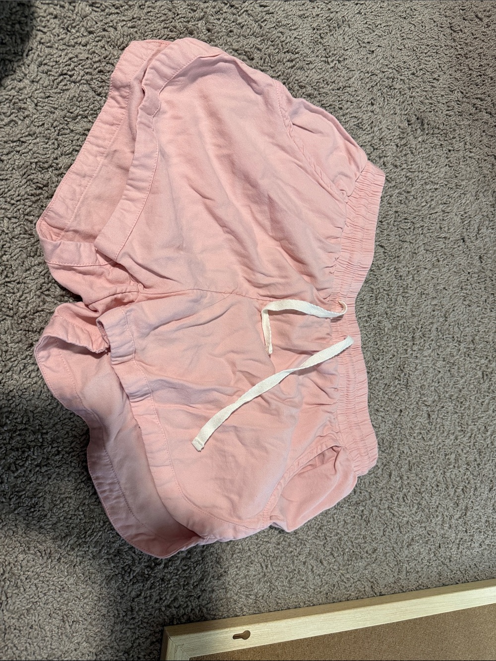 Billabong Light Pink Elastic-Waist Athletic Shorts